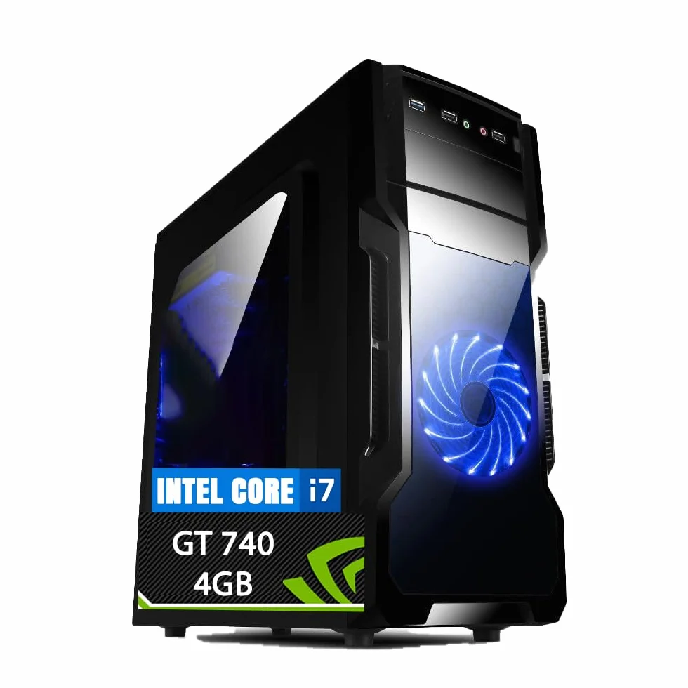 PC Gaming Fisso NUOVO pronto all'uso • Cpu intel core i7-6700 • 16GB RAM DDR4 • 512GB SSD • Scheda grafica dedicata GT 740 4GB • Windows 11 Pro • Office 365 • Ideale per Gaming BASE • Garanzia 2 anni