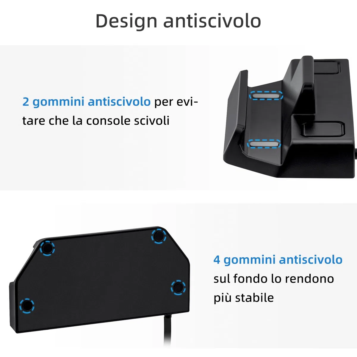 6 in 1 Steam Deck Docking Station, Caricatore con HDMI 2.0 4K@60Hz/Gigabit Ethernet/Ricarica Rapida PD 100W/3 Porta USB 3.0 per Steam Deck/Nintendo Switch/Switch OLED/ROG ALLY/Legion go/MSI Claw
