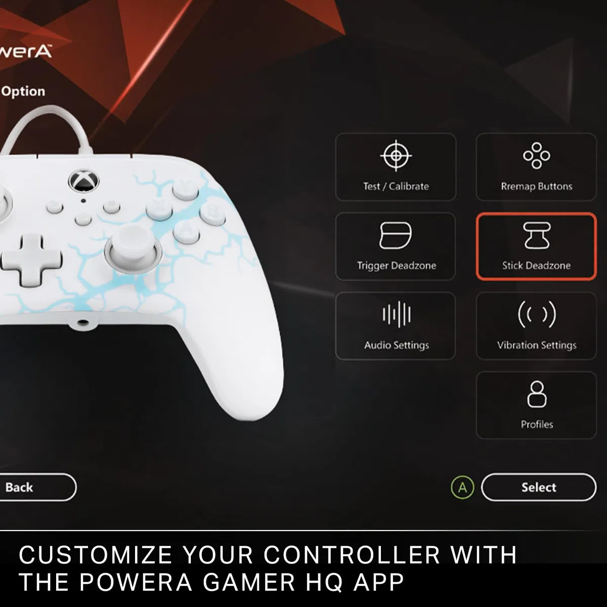 PowerA Advantage Wired Controller for Xbox Series X|S - Arctic Ice, gamepad, wired video game controller, gaming controller, USB-C, Works with Xbox One, Officially Licensed