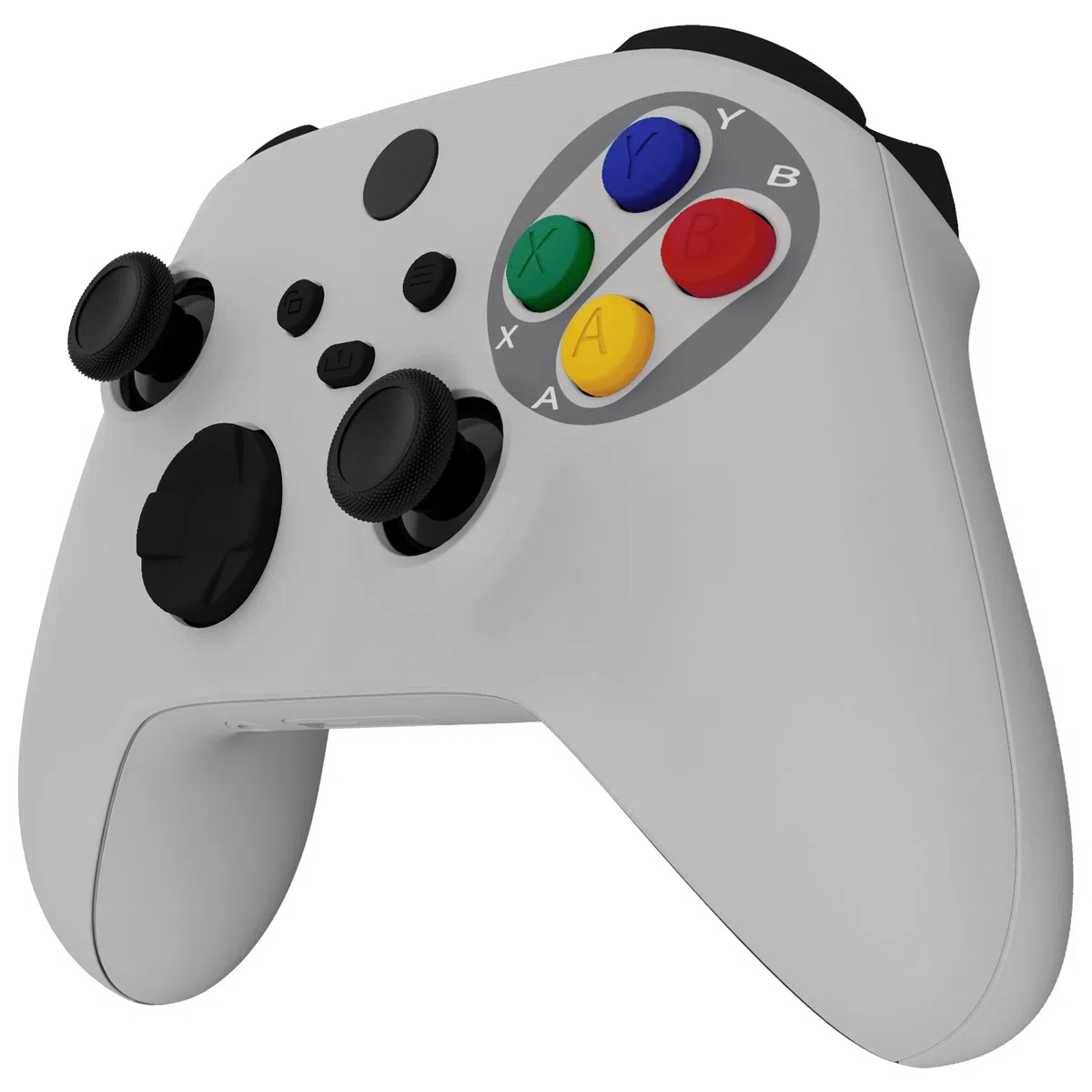 eXtremeRate Cover Custodia Grip Tasti Ricambio per Xbox Series X S Controller Copertura Pulsanti Tigger Analogici Grilletti per Xbox Series X S Joystick Model 1914-Stile SFC SNES Classic EU
