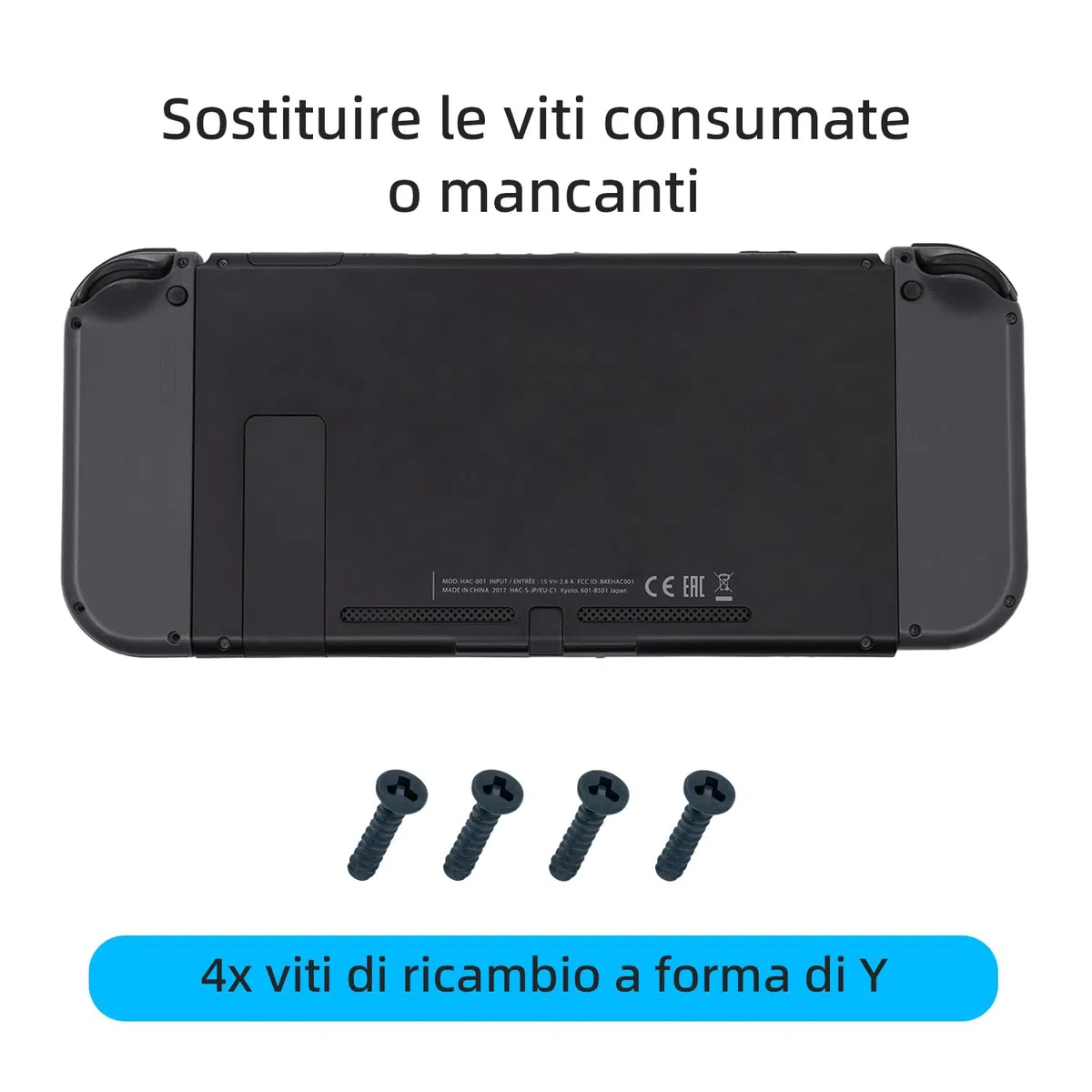Wigearss Schermo LCD di Ricambio e Kit di Strumenti di Riparazione per Nintendo Switch
