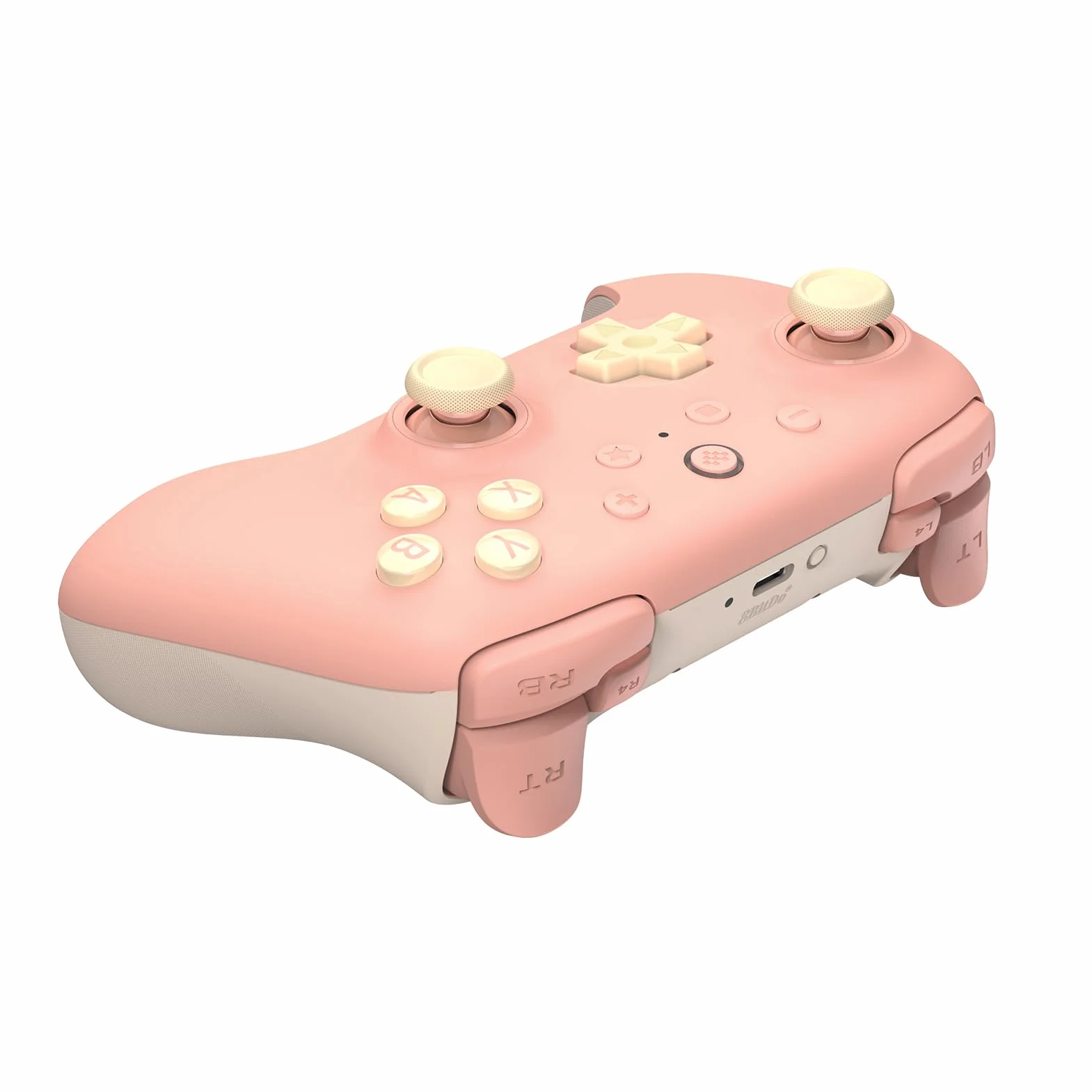 8Bitdo Ultimate 2C Wireless Controller for Windows PC and Android, with 1000Hz Polling Rate, Hall Effect Joysticks and Hall Triggers, and Remappable L4/R4 Bumpers (Peach)