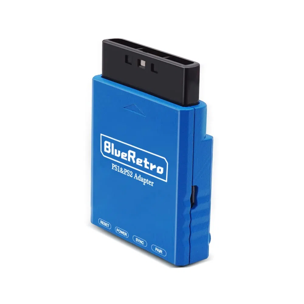 Bezprzewodowy adapter Bluetooth do konsoli PS2 PS1 niebieski