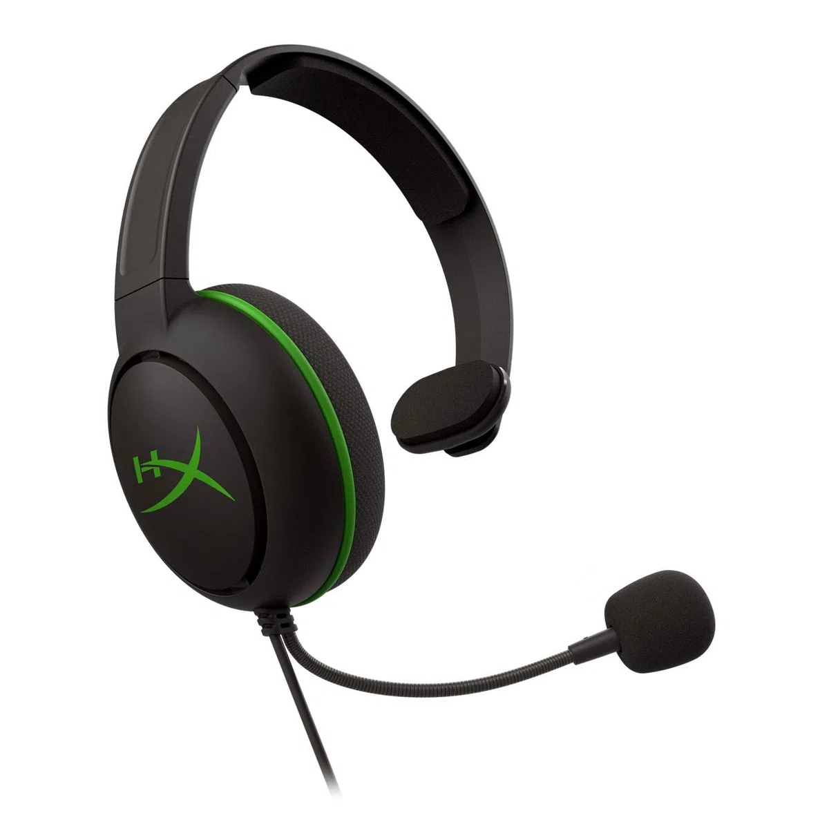 HyperX CloudX Chat Cuffia Gaming Monoaurale 3,5 mm Microfono Cancellazione Rumore Xbox Nero/Verde