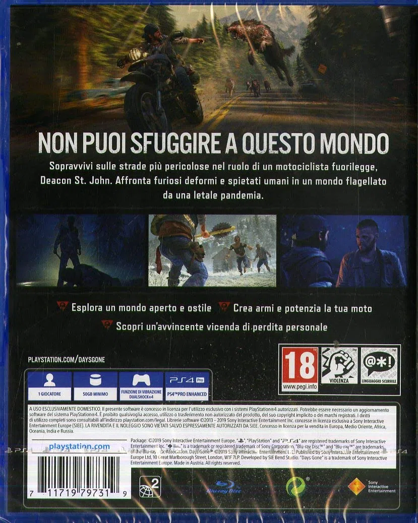 Days Gone PlayStation 4