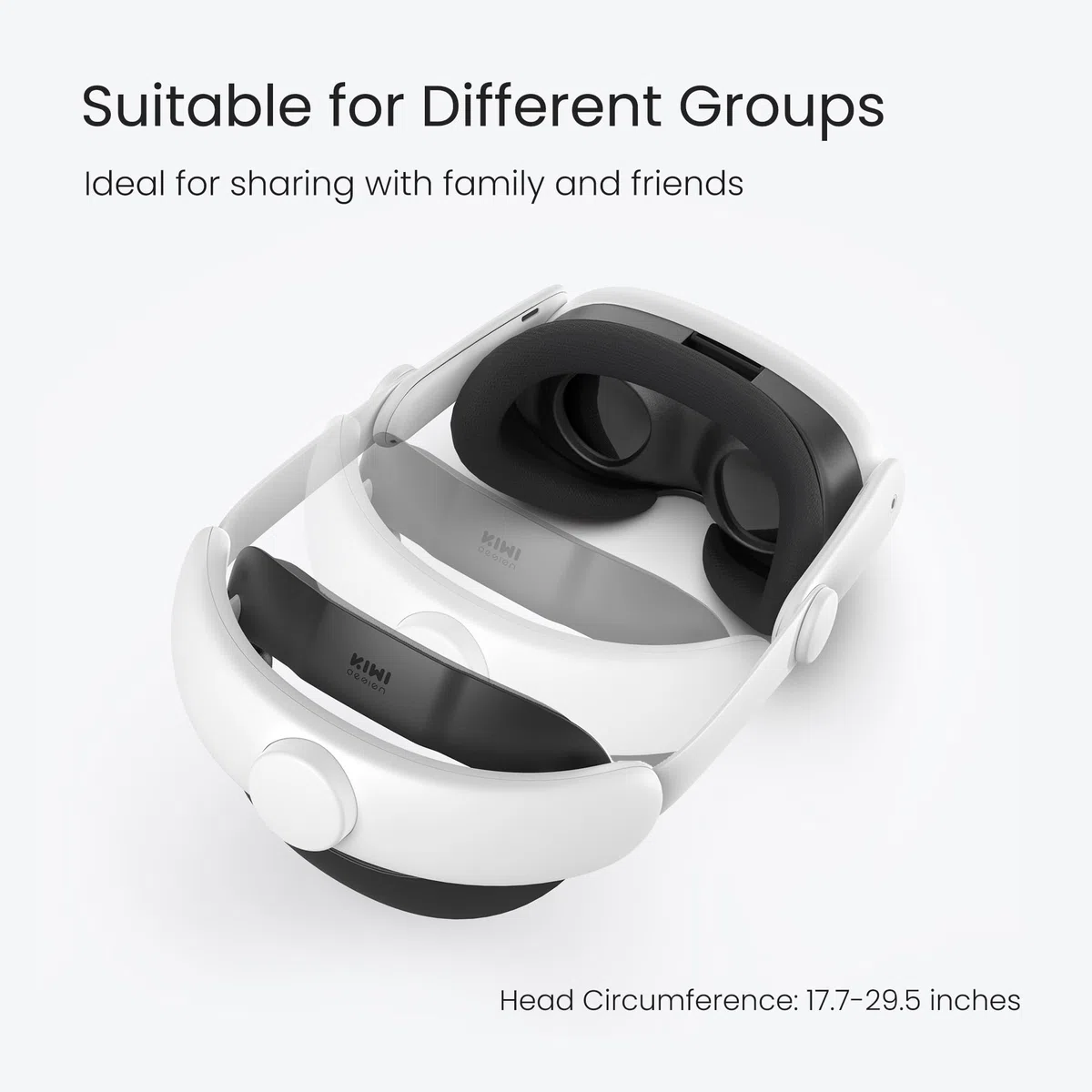 KIWI design Cinturino Elite Confortevole Compatibile con Meta Quest 3S/Quest 3