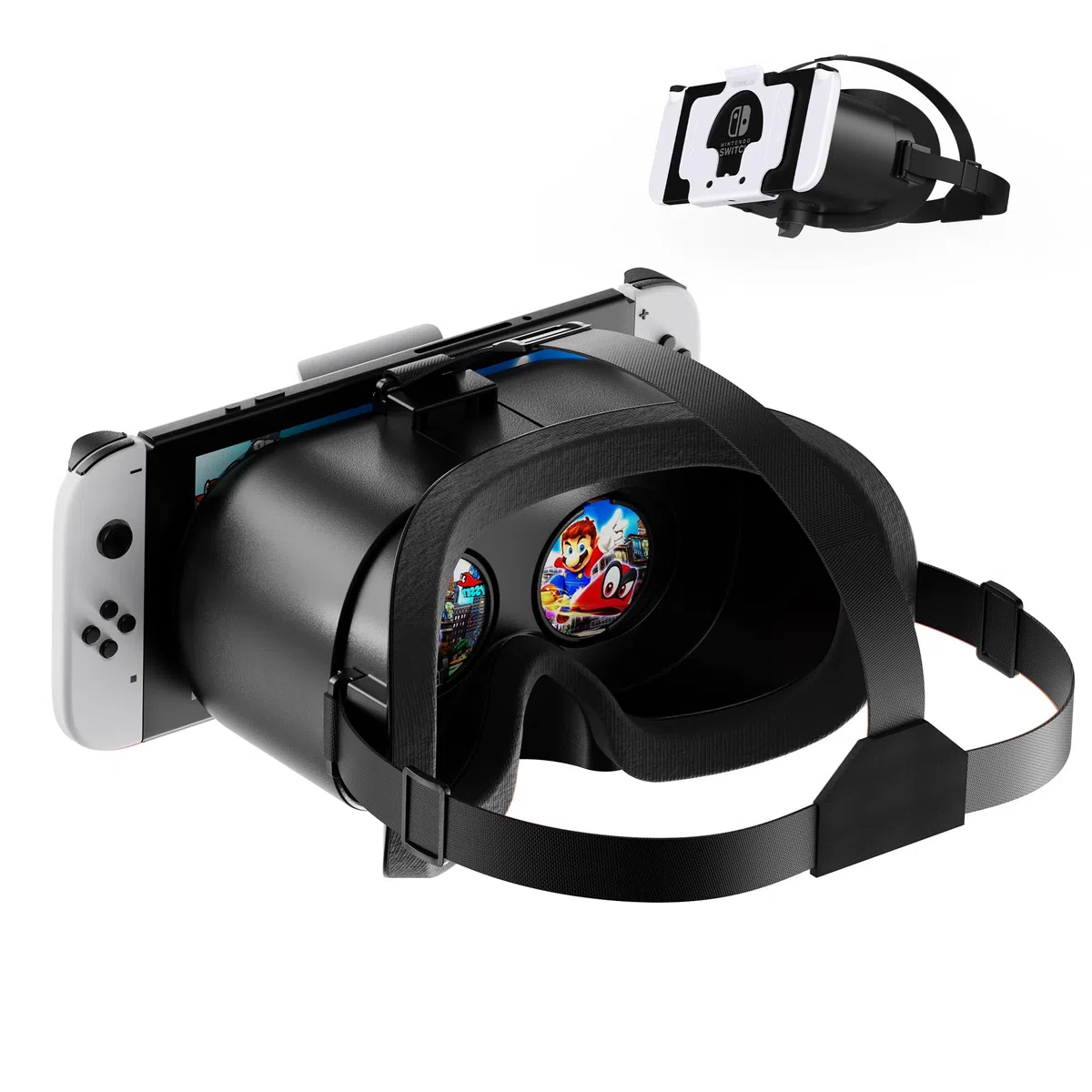 Nintendo Switch VR occhiali lenti HD regolabili fascia comoda kit 3D accessori