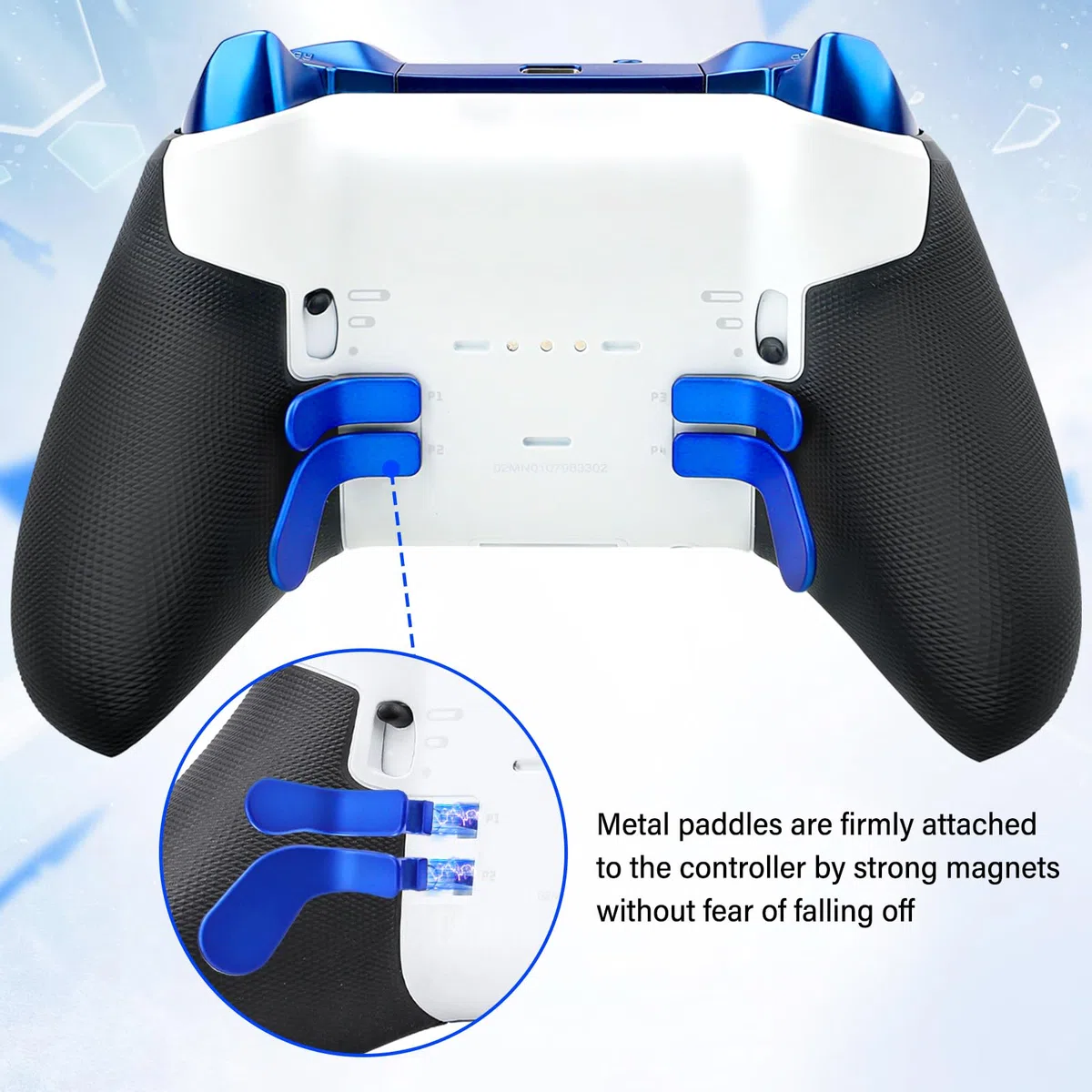 Sostituzione dei Thumbstick per il Controller Xbox One Elite Series 2, Kit di Accessori Joystick Magnetici in Metallo Compatibili per il Controller Wireless Xbox Elite Series 2 Core (Blu)
