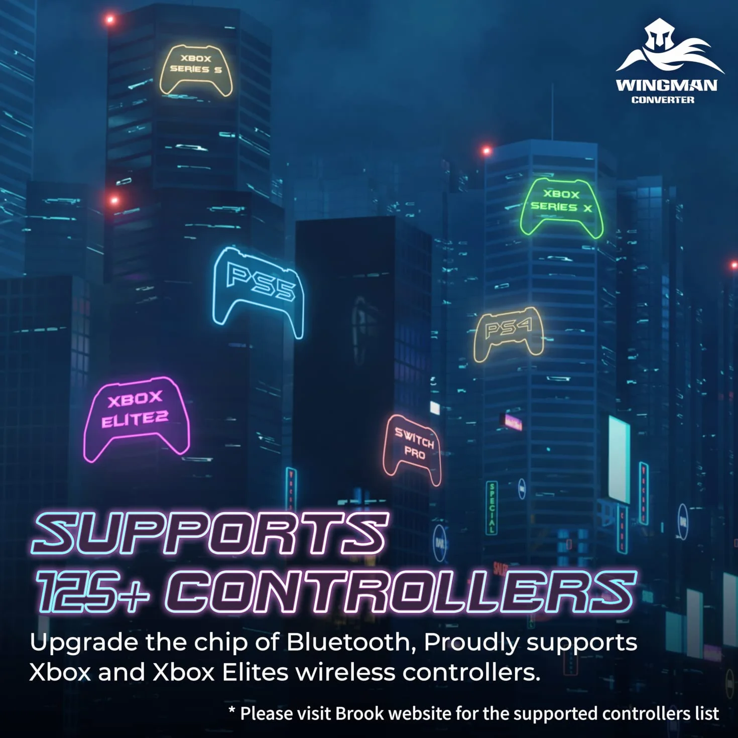 Mcbazel Brook Wingman XE 2 Convertitore per Xbox Series X|S/Xbox One/PS5/PS4/PS3/NS Switch Controller a PS4/PS3/Switch/PC