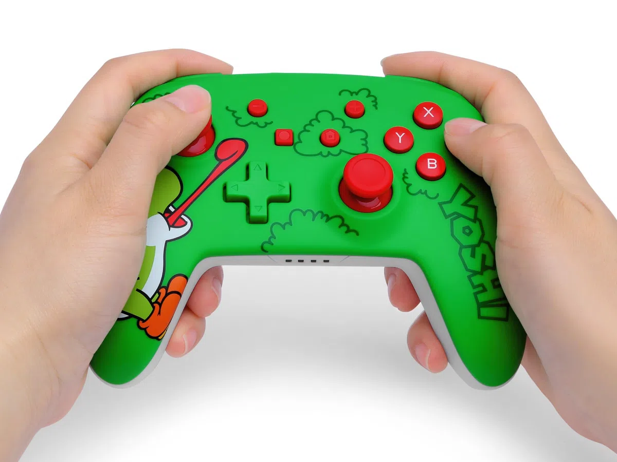 PowerA Controller senza fili Nintendo Switch - Yoshi Affamato