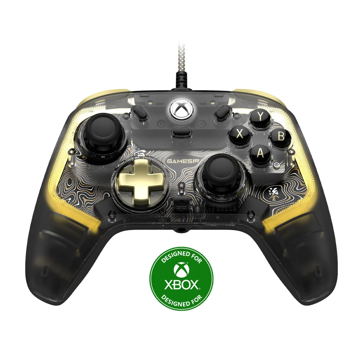 GameSir Kaleid Flux Xbox Controller- Controller di gioco con licenza ufficiale per Xbox Series X|S, Xbox One e Windows e Steam, controller di videogiochi cablato con grilletto/joystick a effetto Hall
