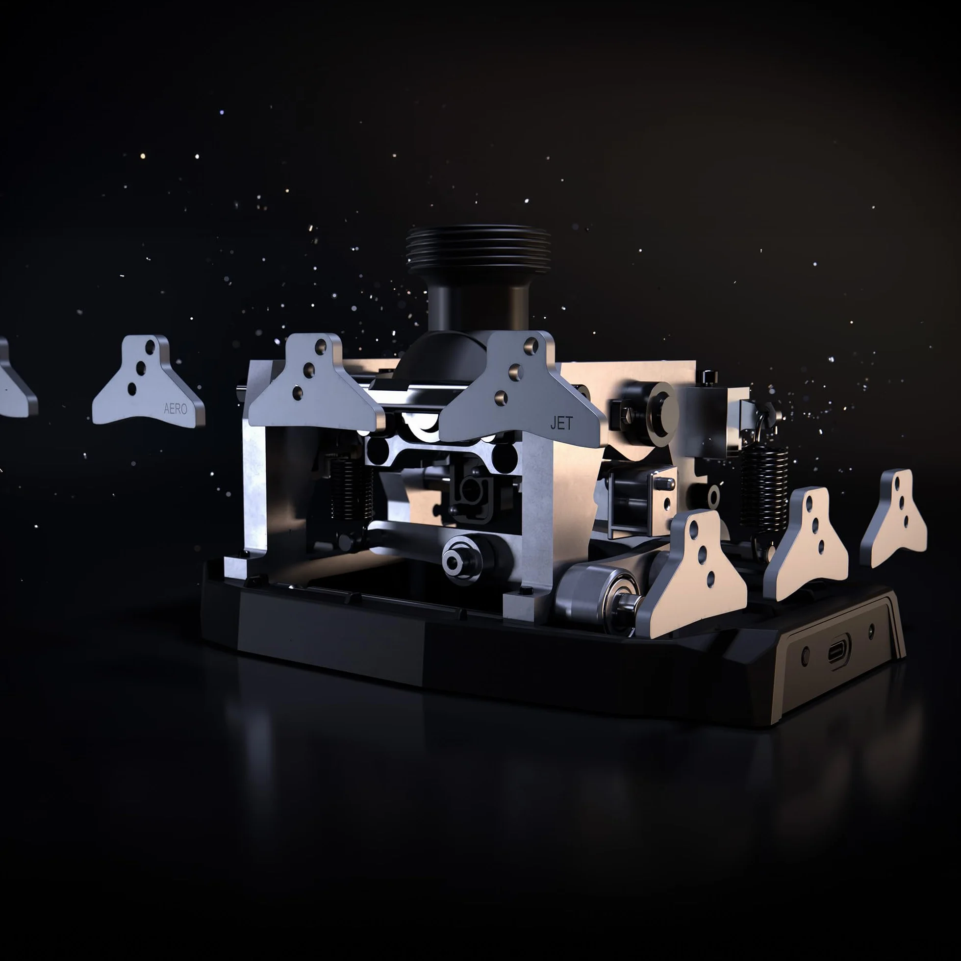 Thrustmaster AVA, Base Modulare a Configurazioni Multiple per Joystick per Simulazioni di Volo, Compatibile con Tutti i Tipi di Aviazione su PC