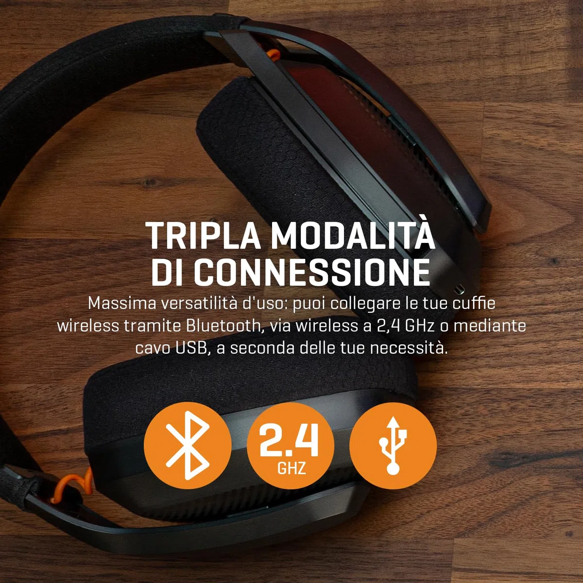 Krom Kanji Wireless Gaming Headset