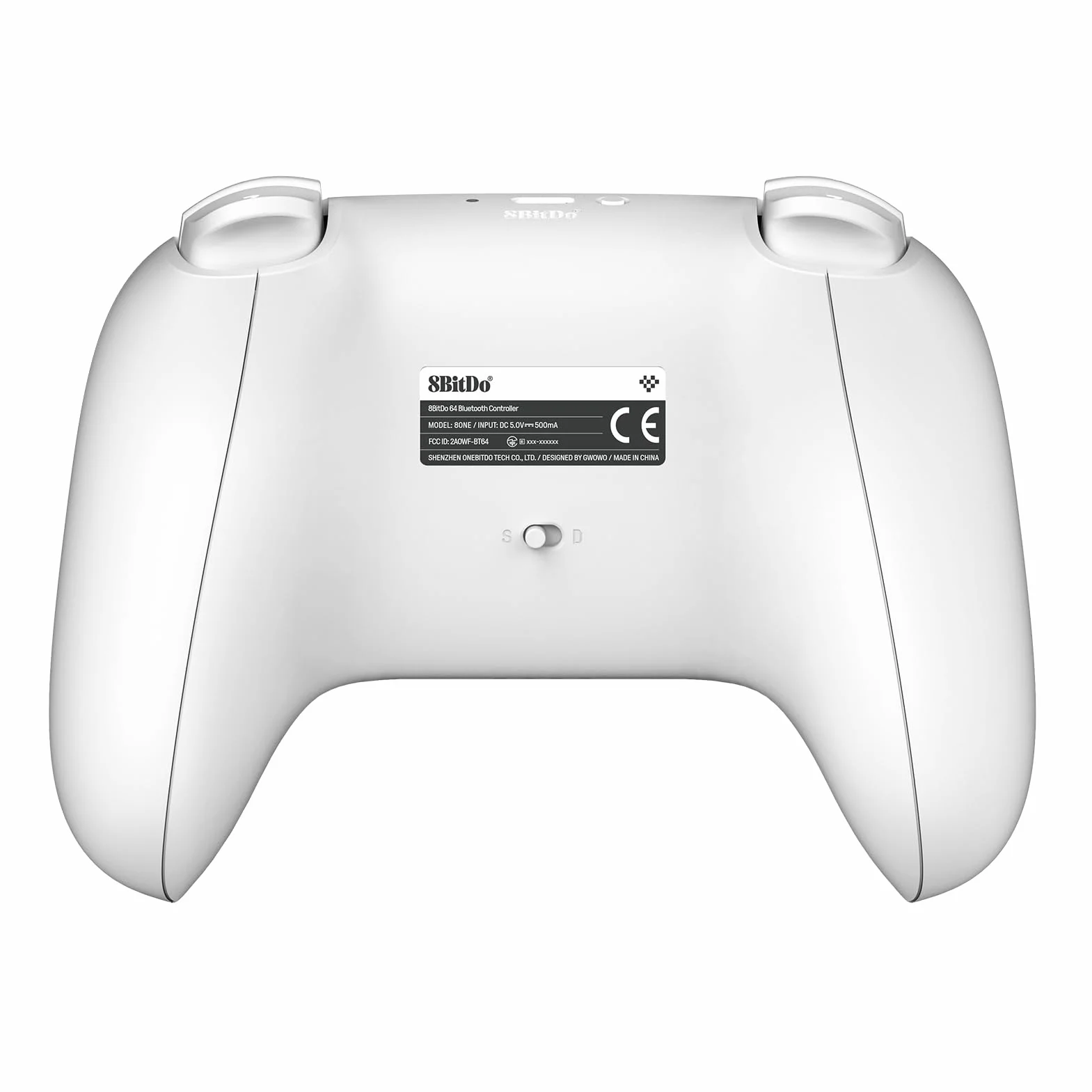 8Bitdo 64 Bluetooth Controller for Analogue 3D, Switch, Windows, and Android (White)