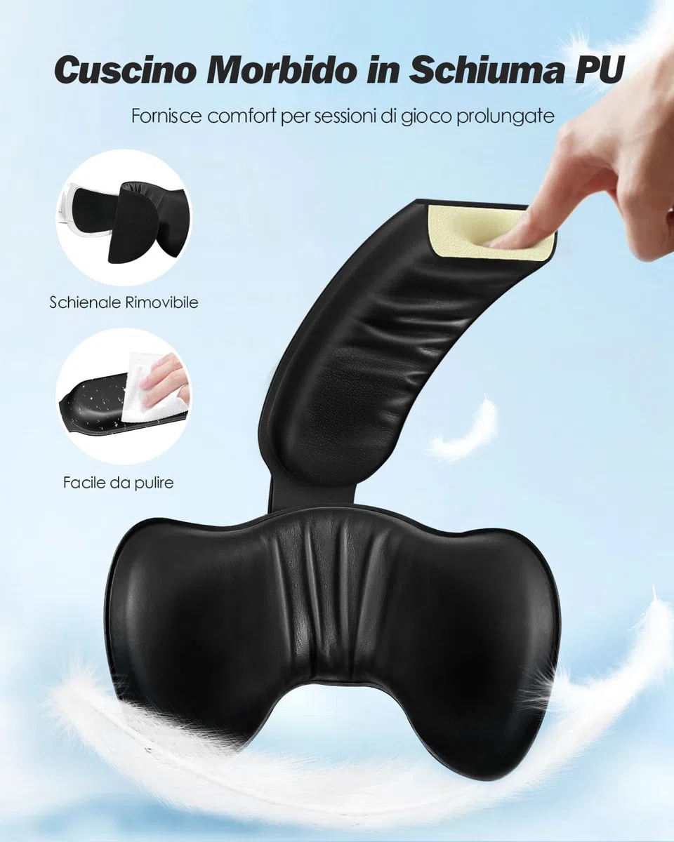 SUPERUS Cinturino per Testa con Batteria per Quest 2 Auricolari Ricambio Cinturino Elite Regolabile Meta Oculus Quest 2 Accessori