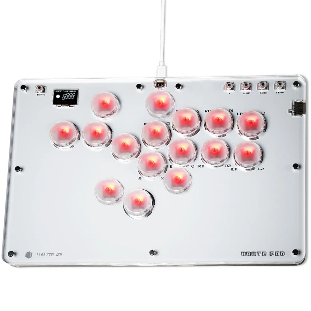 Sehawei Arcade Fight stick, Fighting Arcade Game Keyboard per PS4/Switch/PC/PS3/Steam Street Fight keypad with Turbo Functions & Custom RGB（T16）