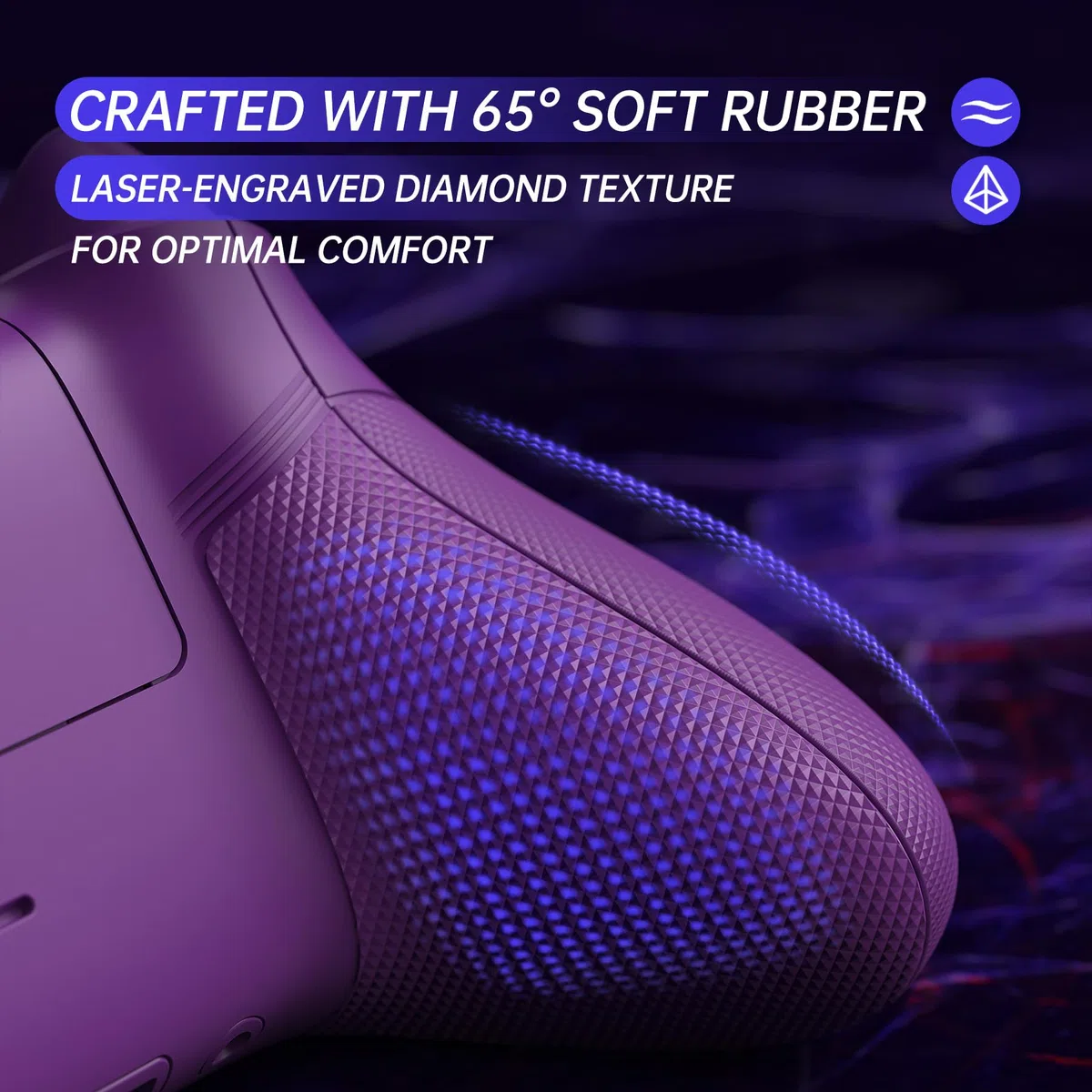 eXtremeRate Custodia Tasti Completi per Xbox Series X S Controller, Cover Gomma Grip Antiscivolo, Scocca Posteriore Ridisegnata per Xbox Series X S Joystick Model 1914-HAHAHA