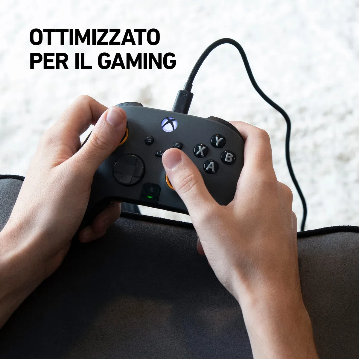 game_video SCUF Cavo Intrecciato USB-C – USB Type C da 2 Metri per la Connessione e la Carica dei Controller per Xbox, dei Controller per PS5 e Smartphone - Grigio Chiaro