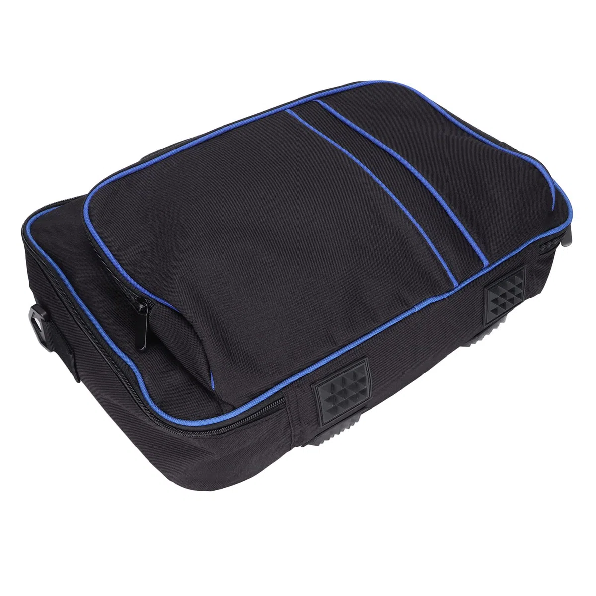 214 Borsa da Viaggio Portatile per PS5, Custodia Protettiva per Console di Grande capacità con Tracolla Regolabile e Pad Svasato per Controller di Giochi PS5(Blu Nero)