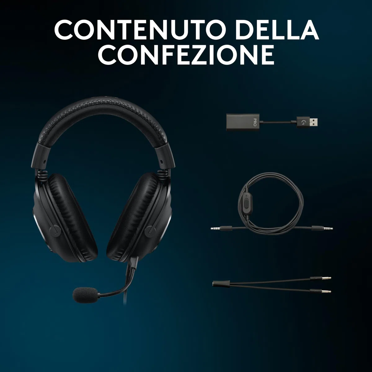 Logitech G Pro X SE Cuffie da gioco cablate con microfono staccabile DTS Headphone:X 7.1 per PC Xbox PS5 PS4 DAC USB Nero