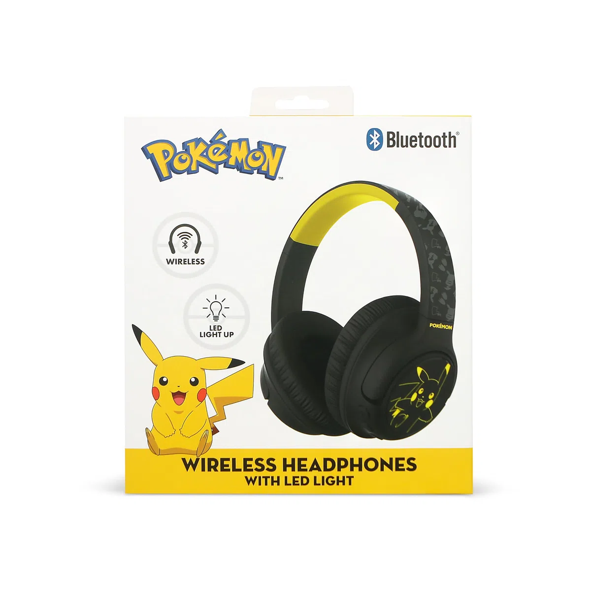 OTL Technologies Pokemon Pikachu Pieghevoli Cuffie Wireless con Luce LED