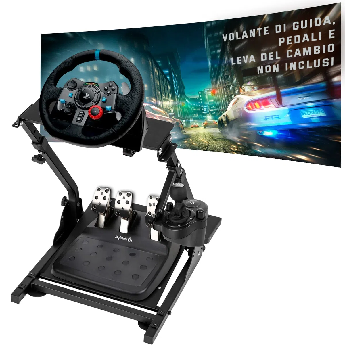 Supporto per volante G29 G920 G923 T150 T500 T300 TX TH8A Clubsport regolabile pieghevole