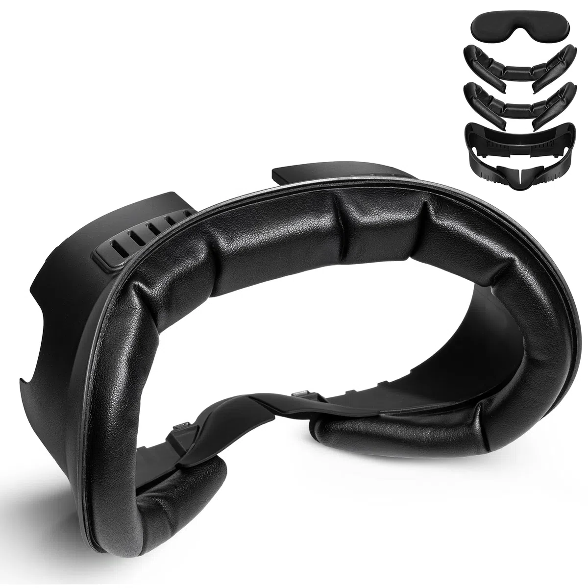 VR Face Pad Compatibile per Quest 3 Interfaccia Facciale con Ricambi in Schiuma e Protezione Lente