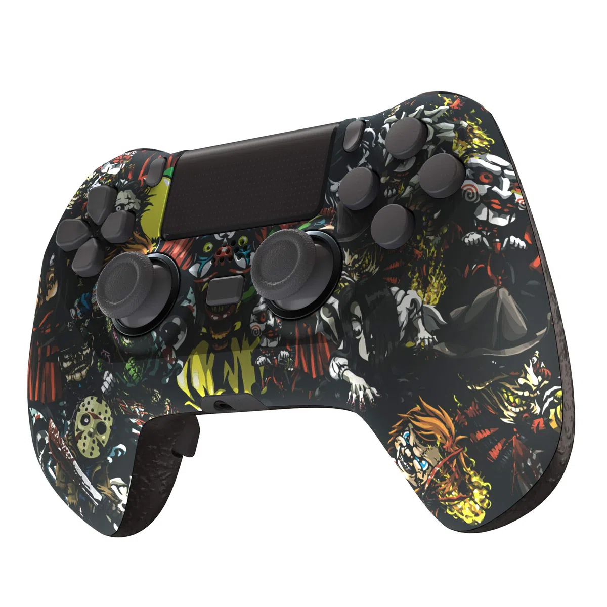 eXtremeRate DECADE Torneo Aggiornamento Kit per ps4 Controller CUH-ZCT2(Non Controller), Cover Shell&Tasti Posteriori&Trigger Stop, Accessori per ps4 Joystick JDM-040/050/055, Party Pauroso