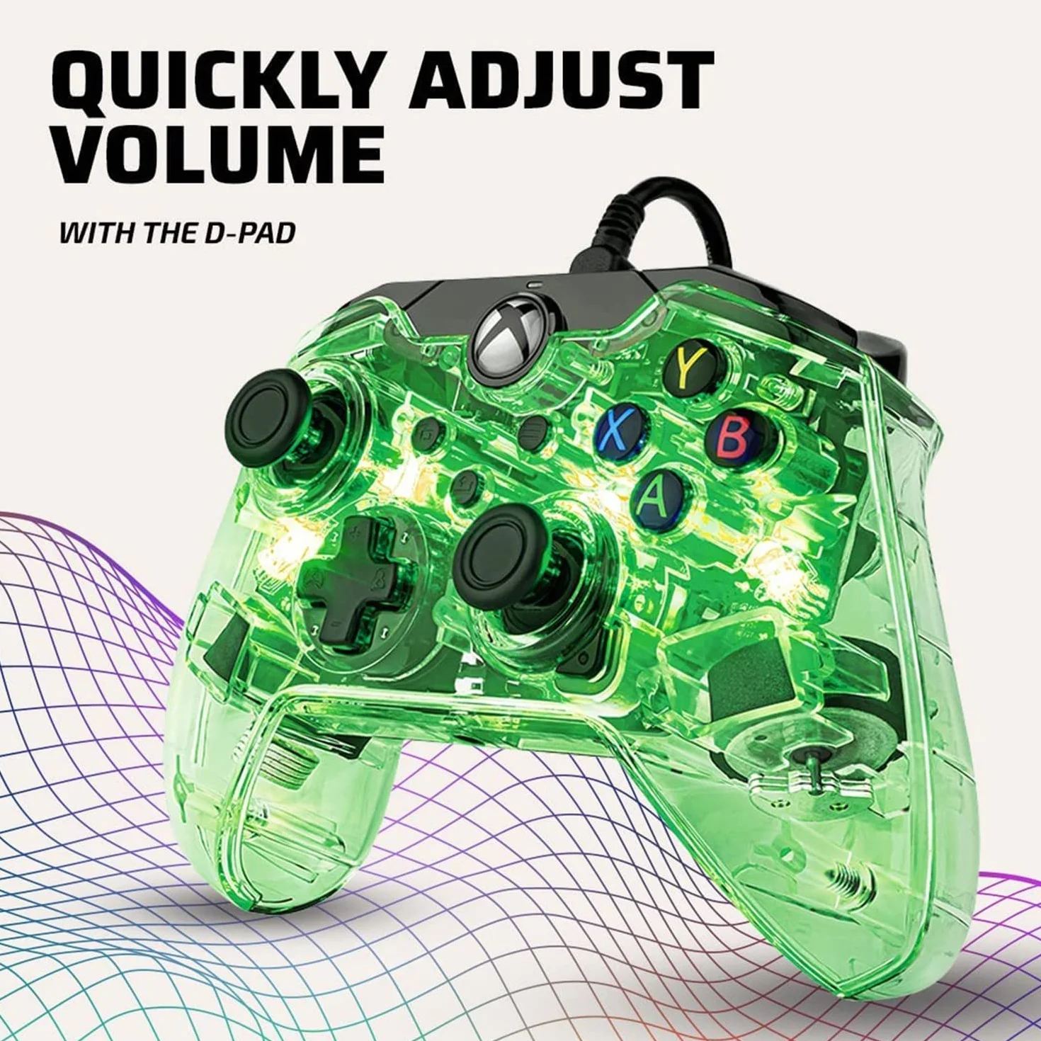Afterglow PDP Controller di gioco cablato LED RGB USB Xbox Series X|S Xbox One PC