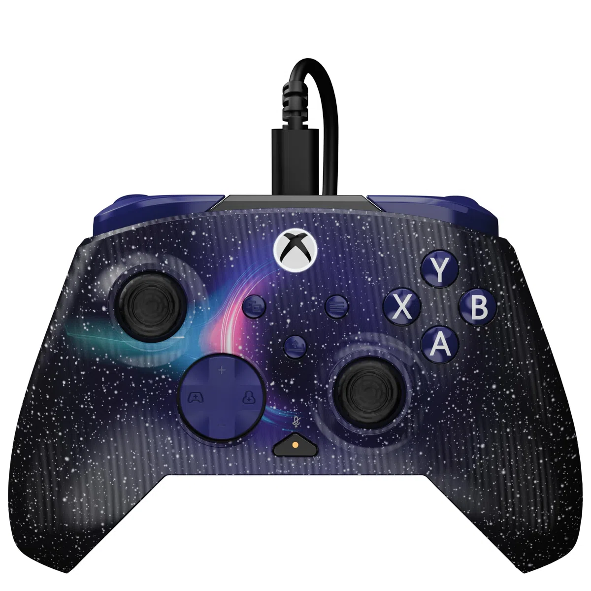 Turtle Beach Rematch Advanced Dark Cosmos Controller gaming con cavo per Xbox e PC, licenza ufficiale, pulsanti rimappabili, grilletti sensibili, comandi audio