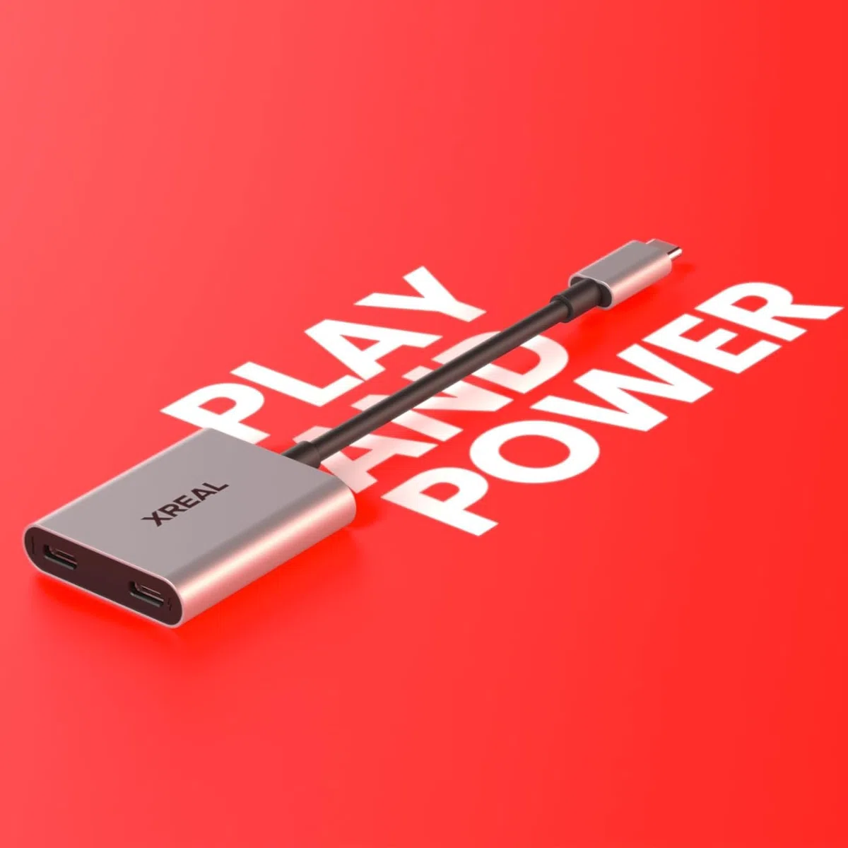 XREAL Hub, Power and Play Adattatore, Alimenta AR Occhiali mentre Ricarica il Dispositivo Sorgente, Come Steam Deck, ROG Ally, Switch, iPhone 15 o Android, Supporta 45W Ricarica Rapida e 120Hz