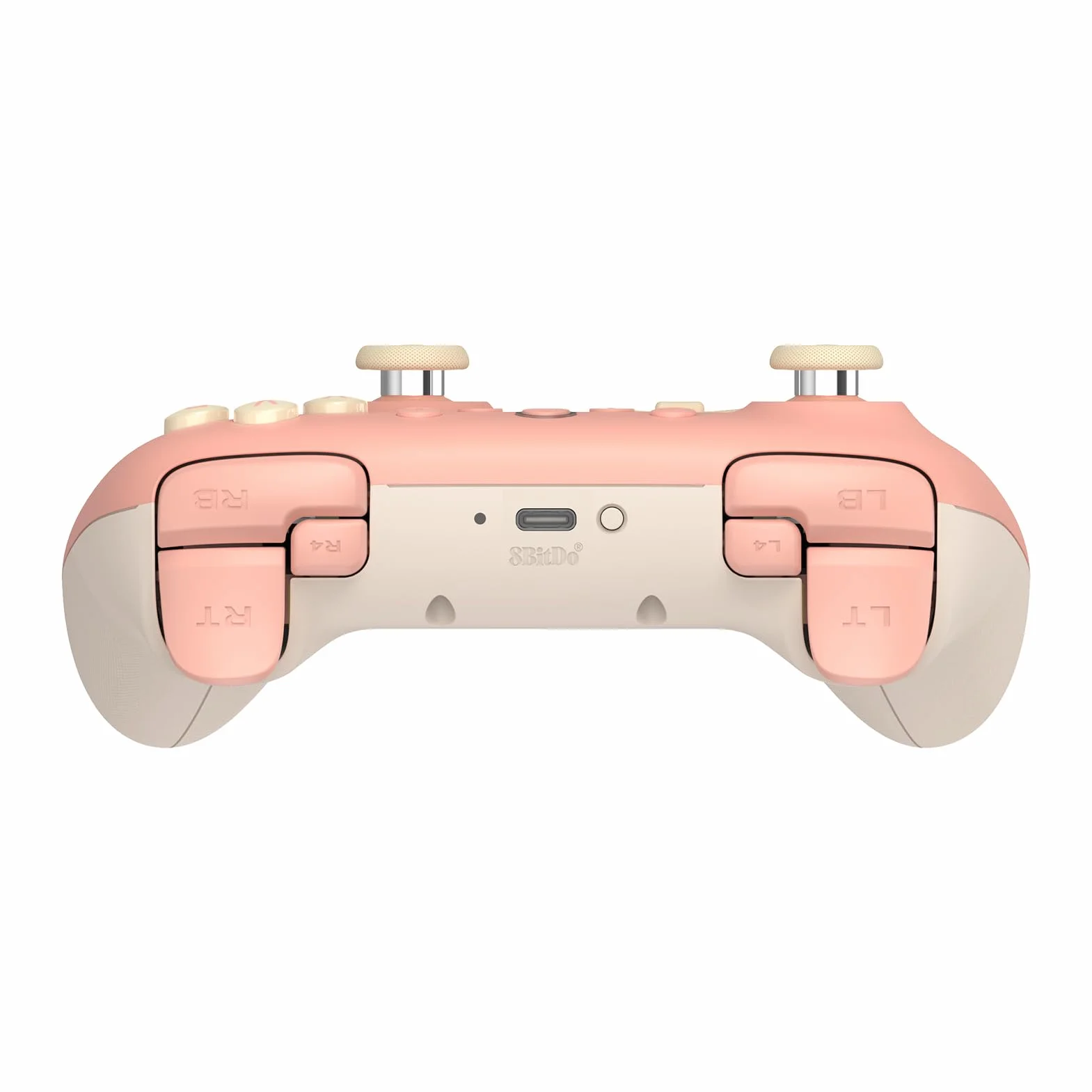 8Bitdo Ultimate 2C Wireless Controller for Windows PC and Android, with 1000Hz Polling Rate, Hall Effect Joysticks and Hall Triggers, and Remappable L4/R4 Bumpers (Peach)