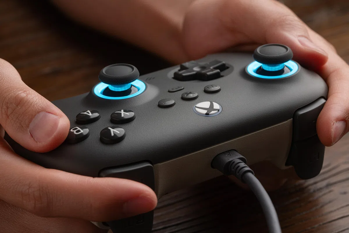 8Bitdo Ultimate C Wired Controller for Xbox, Hall Effect Joysticks, Officially Licensed (Dark Gray)