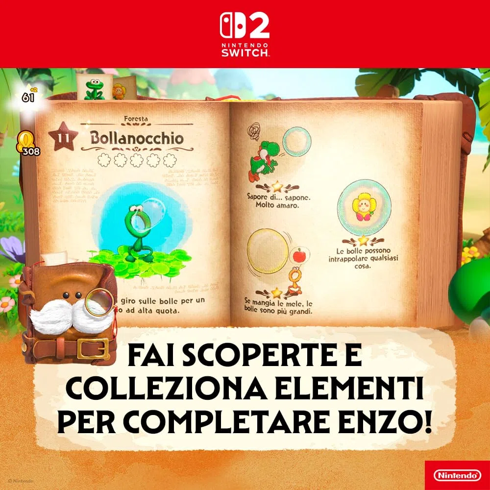 Yoshi and the Mysterious Book - Nintendo Switch 2 - Ed. Italiana - Versione su scheda