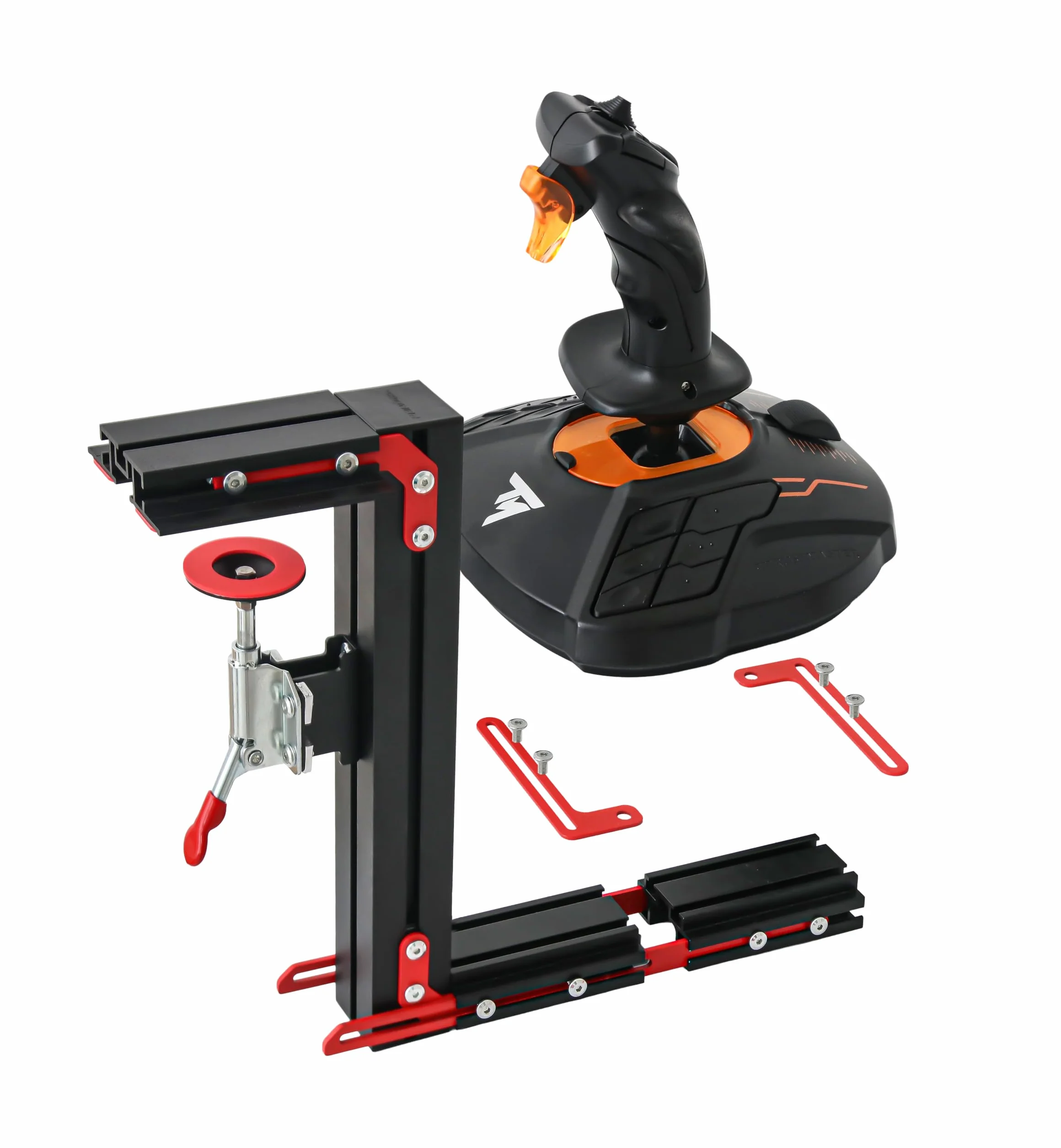 J-Pein The Steel Supporto da scrivania per sistemi Joystick, acceleratore e hota. Supporta completamente Quasi tutti i dispositivi di controllo della SIM di volo. (Non Incluso)