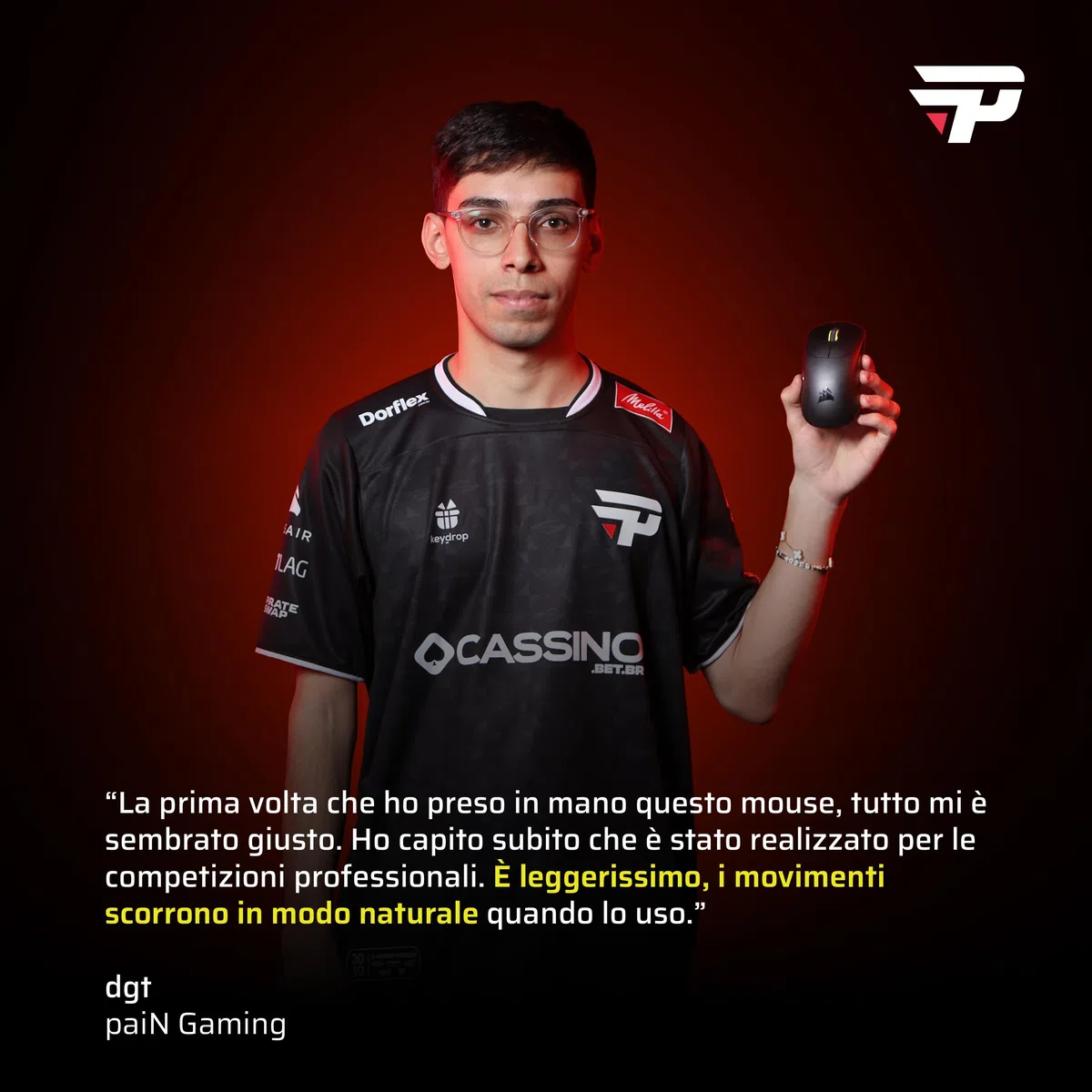 Corsair SABRE v2 PRO Ultraleggero Wireless FPS Mouse Gaming – Nero | 33.000 DPI, 36g di Peso, 8.000Hz Hyper-Polling, Interruttori Meccanici, Fino a 70 Ore di Durata della Batteria Wireless