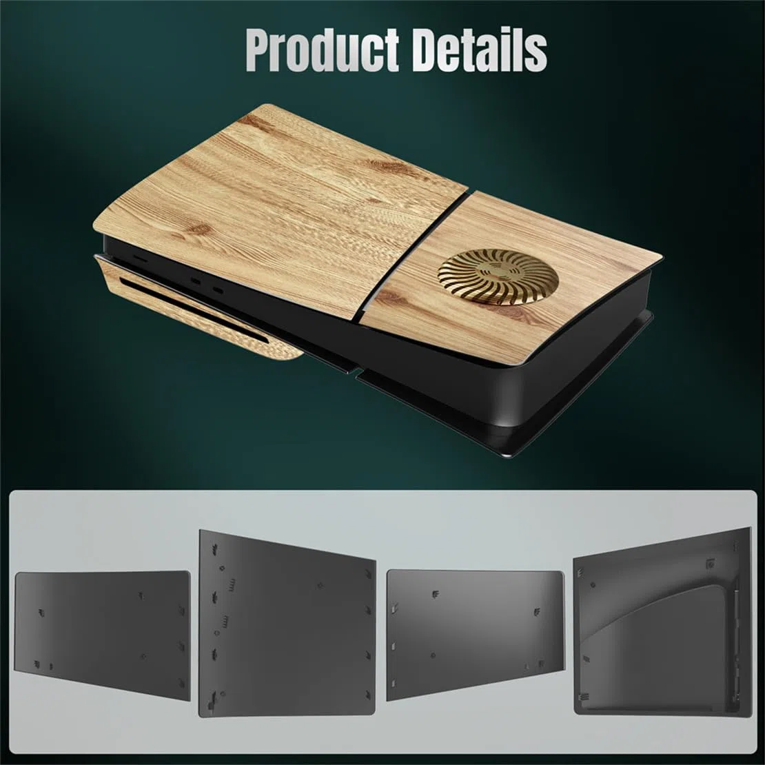 PS5 Slim Frontalino Cover protettiva Woodgrain Color Disc Accessori