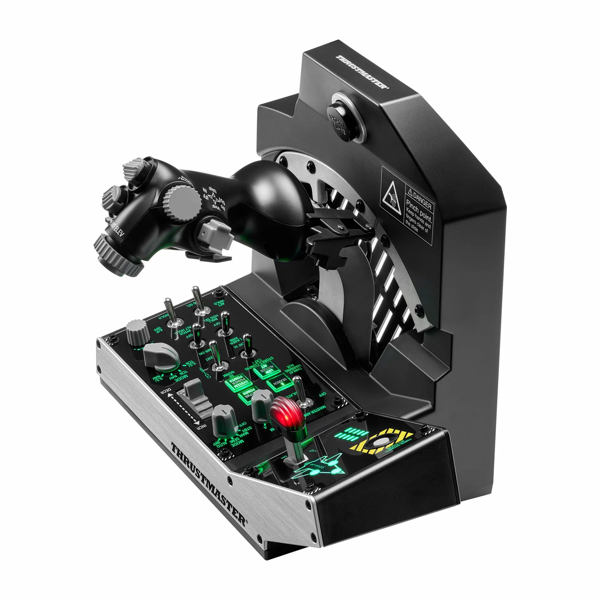 Thrustmaster Viper TQS Mission Pack per PC, Sistema Quadrante Manetta in Metallo, Manetta e Pannello di Controllo Inclusi, Precisione Effetto Hall