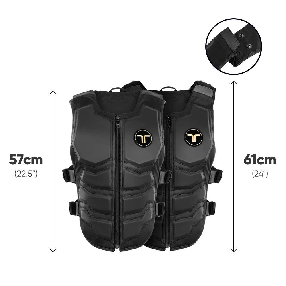 bHaptics TactSuit X40 — Haptic Vest with 40 Vibration Motors for VR — with Audio Accessories and Replacement Lining