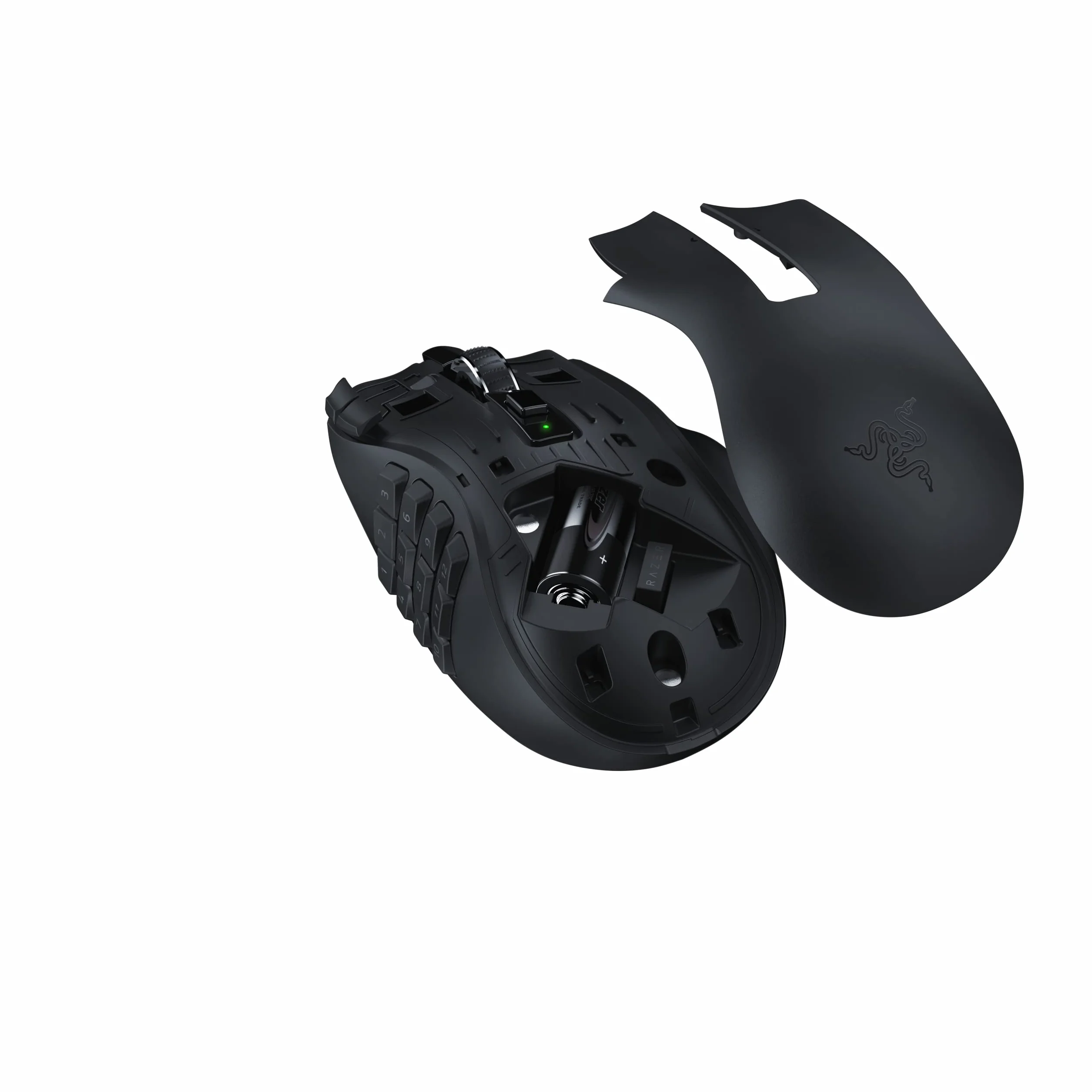 Razer Naga V2 HyperSpeed Mouse da Gioco MMO Wireless Ergonomico 19 Pulsanti Programmabili Nero