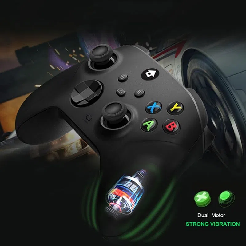 Generico Controllore senza fili per XBOX Serise X/S Gamepad con ricevitore wireless 2.4G Maniglia di gioco a bilanciere anti-scivolo per accessori PC Gamepad