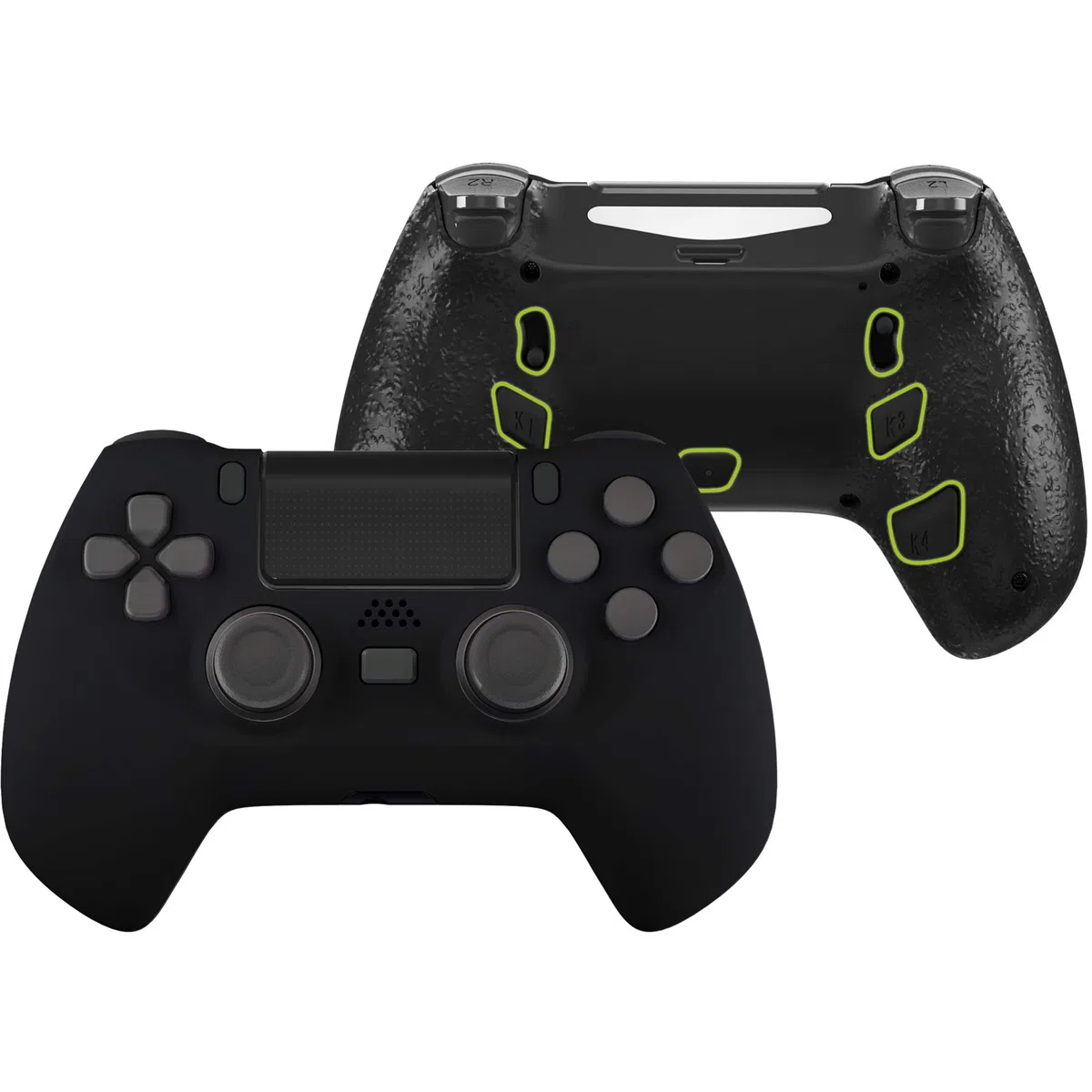 eXtremeRate DECADE Torneo Kit ps4 Controller CUH-ZCT2 Cover Shell Tasti Posteriori Trigger Stop Nero