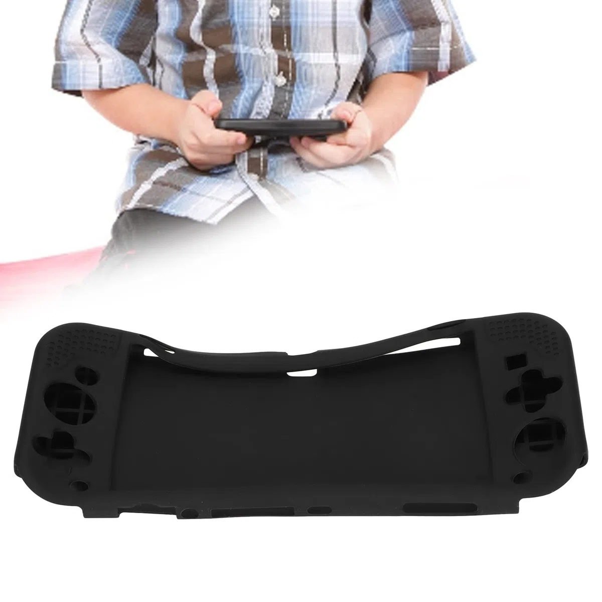 ciciglow per Switch OLED Custodia Protettiva, Morbida Custodia in Silicone per Console di Gioco Design Preciso del Foro Custodia Protettiva per Gamepad Resistente Ai Graffi Protezione a