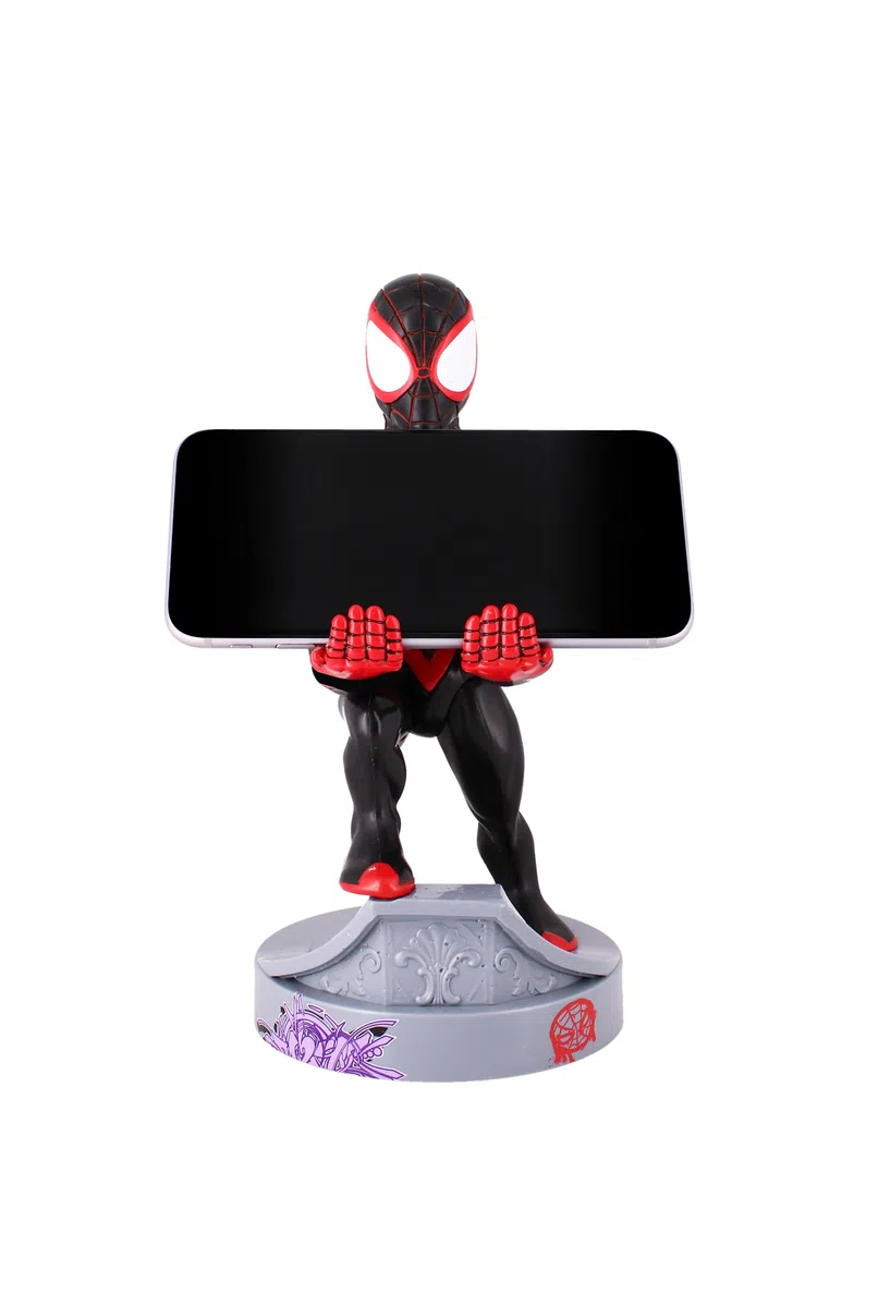 Cableguys Marvel Miles Morales Supporto Controller e Telefono - Porta Cellulare per Xbox, PlayStation, Accessori Gaming per Scrivania