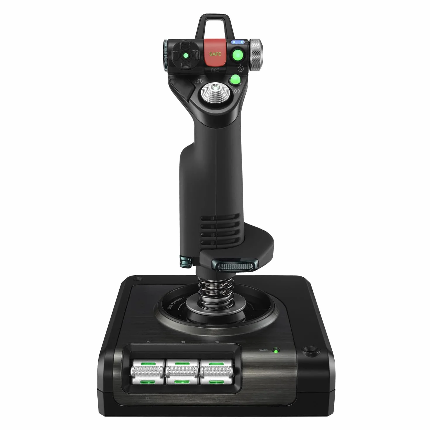 Logitech G Saitek X52 Pro Flight Control System, Controller di Simulazione con Acceleratore, ‎Joystick X52 Professionale, Acceleratore Progressivo, Centraggio ‎Doppia Molla, USB, PC, Nero