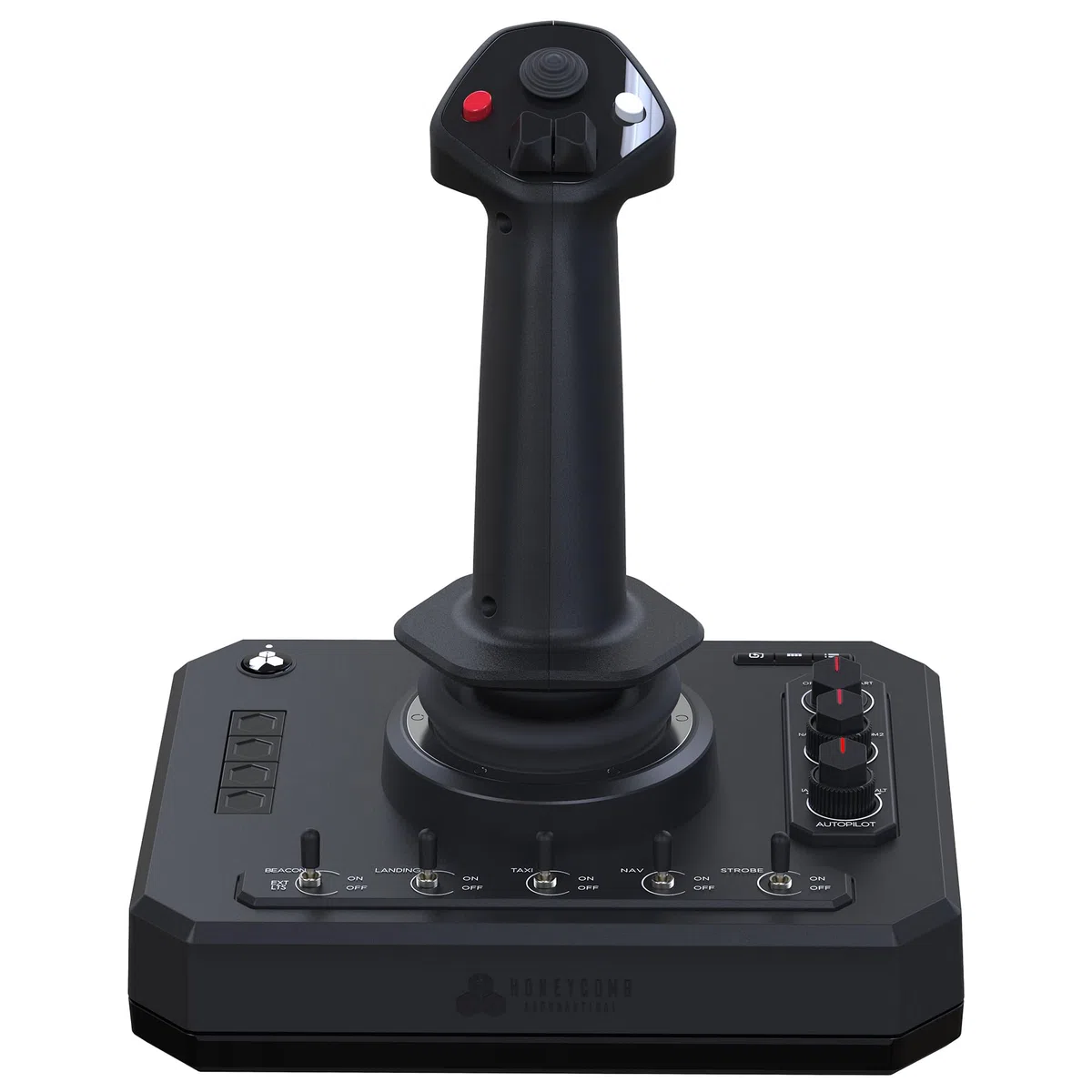 Honeycomb Foxtrot Aviation Stick – Flight stick per simulazione di volo, meccanismo gimbal premium, sensori Hall Effect 16-bit, design ambidestro, compatibile con MSFS 2024/2020 per PC & Mac [Mac]