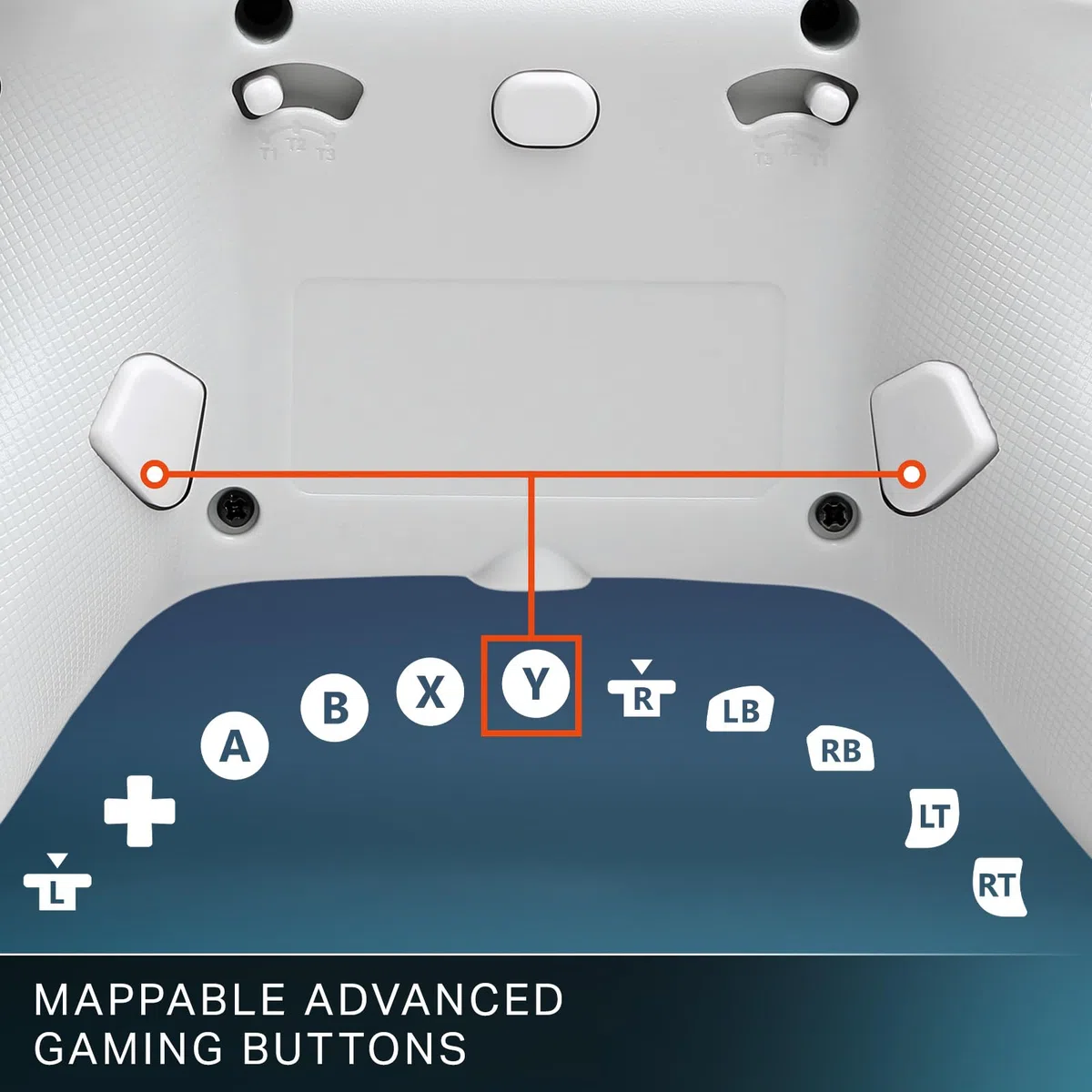 PowerA Advantage Wired Controller for Xbox Series X|S - Arctic Ice, gamepad, wired video game controller, gaming controller, USB-C, Works with Xbox One, Officially Licensed