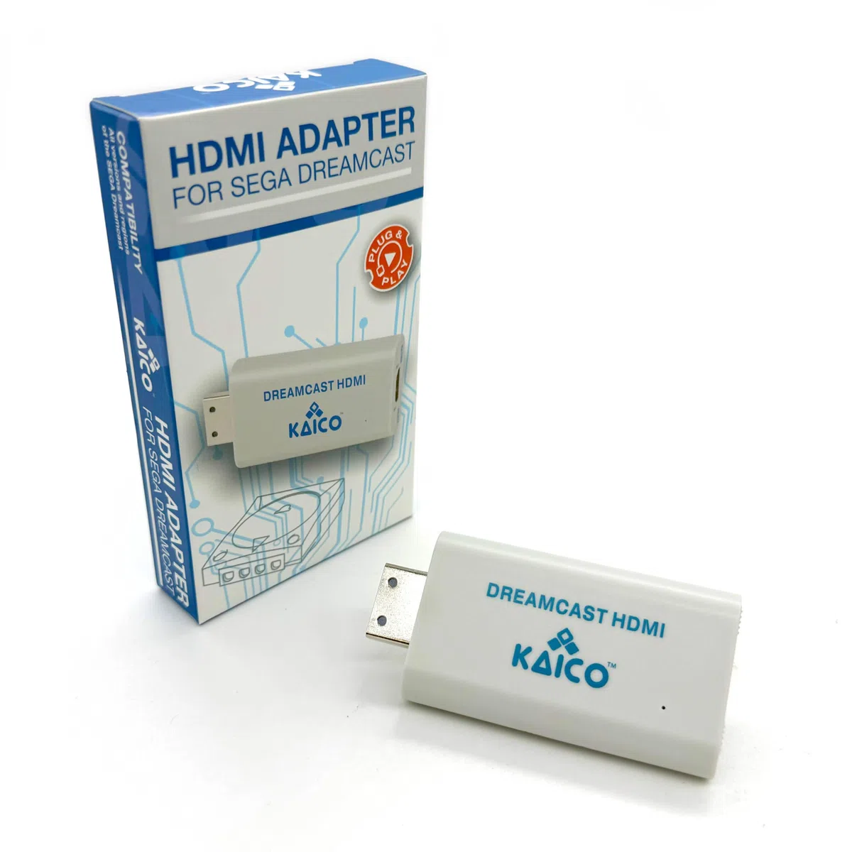 Kaico Sega Dreamcast - Adattatore HDMI Plug & Play per console - Supporta uscita DC VGA e RGBS - Cavo AV tutto in uno