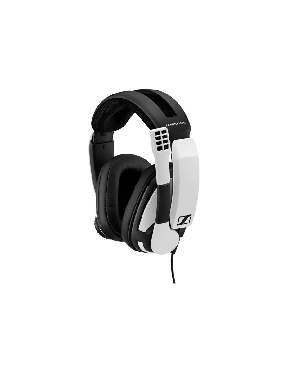 Sennheiser GSP 301 Cuffie da gioco con microfono cancellazione rumore, ribaltabili, ergonomiche, bianche