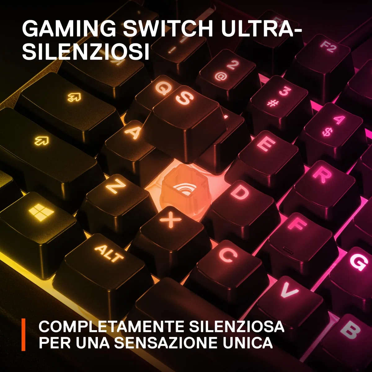 SteelSeries Apex 3 Tastiera da Gaming RGB Illuminazione a 10 Zone Poggiapolsi Magnetico Layout Italiano QWERTY